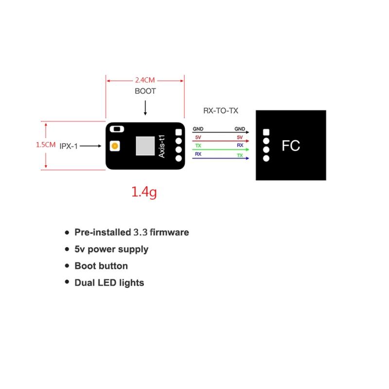 RX Diversity Receiver 915MHz / 868MHz /2.4G DUAL RX ELRS for RC Airplane FPV Long Range Drones DIY Parts