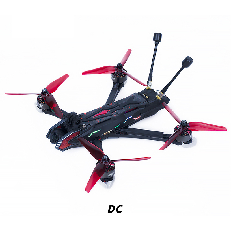 Axisflying MANTA 5 PRO High performance DIY 34 LED Drone 6S DJI O3 VTX with GPS DC /Square X Frame for Cinematic/Freestyle FPV Kits