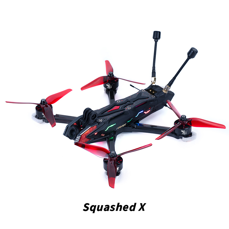 Axisflying MANTA 5 PRO High performance DIY 34 LED Drone 6S DJI O3 VTX with GPS DC /Square X Frame for Cinematic/Freestyle FPV Kits