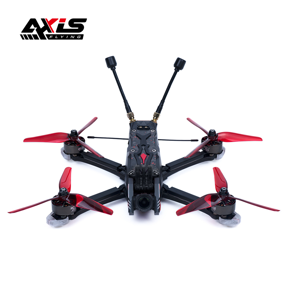 Axisflying MANTA 5 PRO High performance DIY 34 LED Drone 6S DJI O3 VTX with GPS DC /Square X Frame for Cinematic/Freestyle FPV Kits