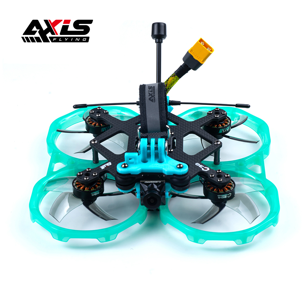 Axisflying cineon C30 3inch cinewhoop / cinematic drone - 4S/6S HD BNF （Clear Blue-Green）