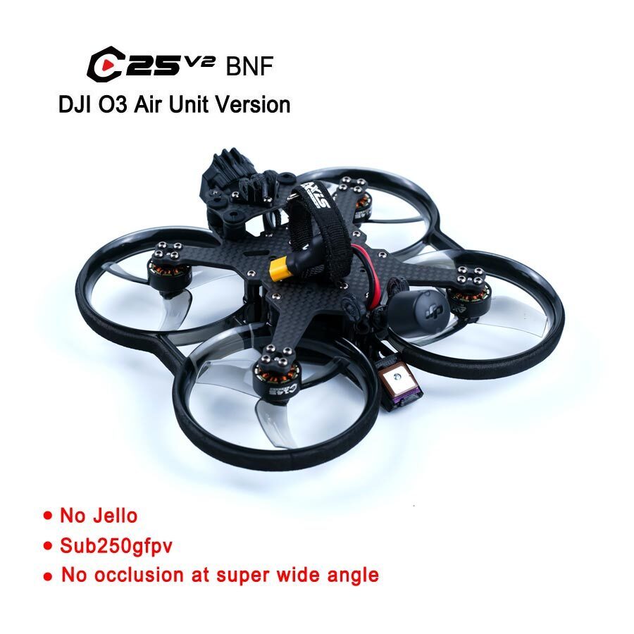 Axisflying cineon C25V2 / 2.5 inch sub250g DJI O3 Air Unit fpv drone -4S (Clear Gray)