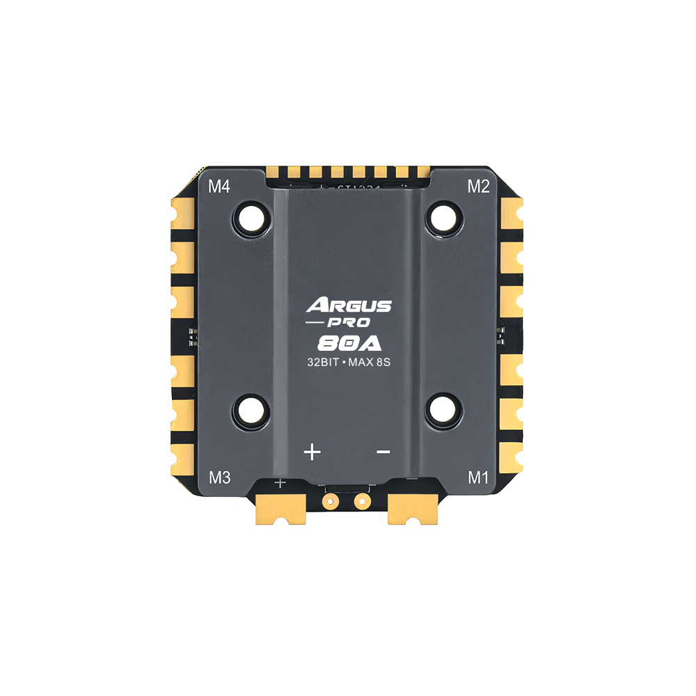 Axisflying ARGUS PRO ECO 80A+ F722 Stack 8S With heat dissipating aluminum parts for 15-inch FPV drones / 8-bit / 32-bit