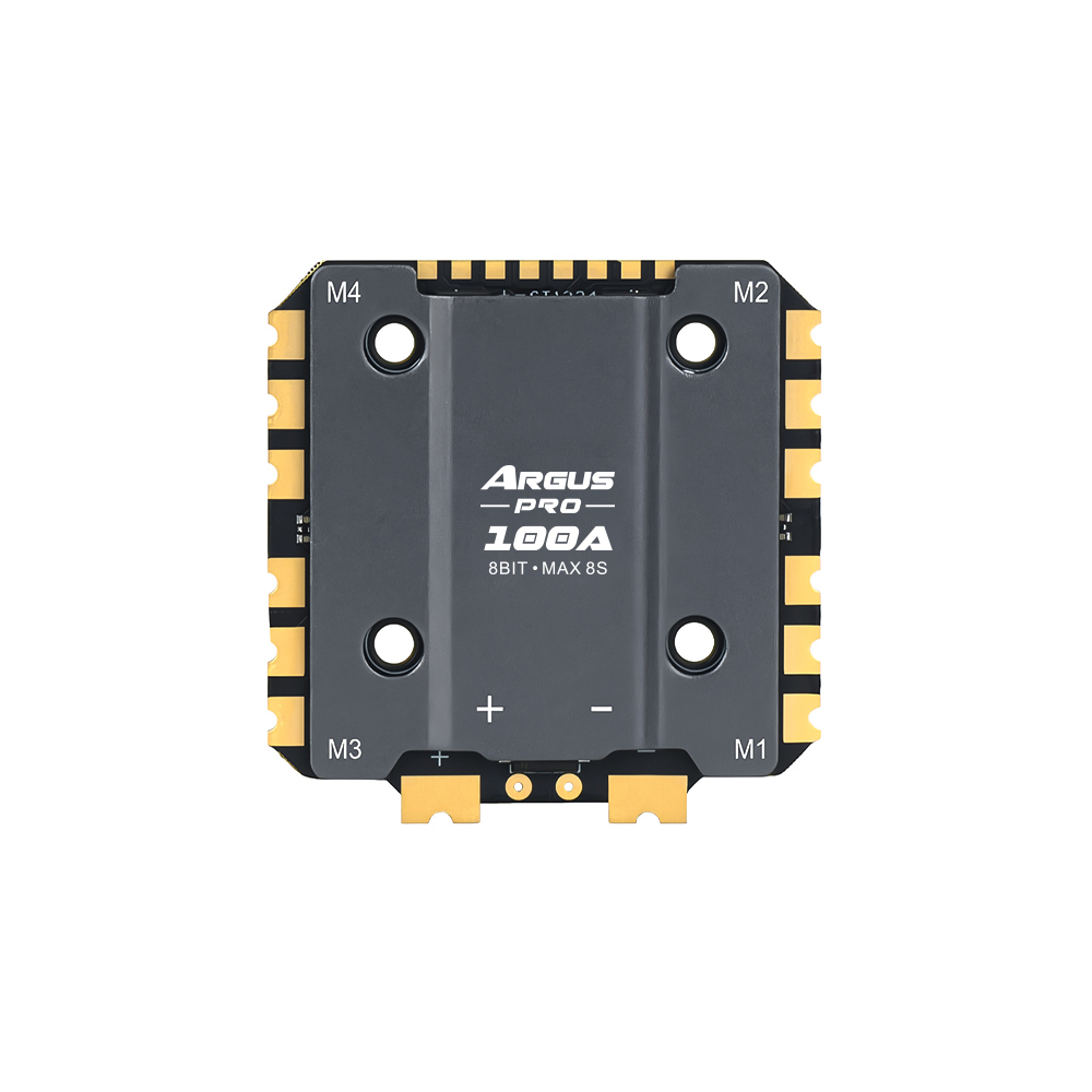 Axisflying ARGUS PRO ECO 100A+ F722 Stack 8S With heat dissipating aluminum parts for 15-inch FPV drones / 8-bit / 32-bit