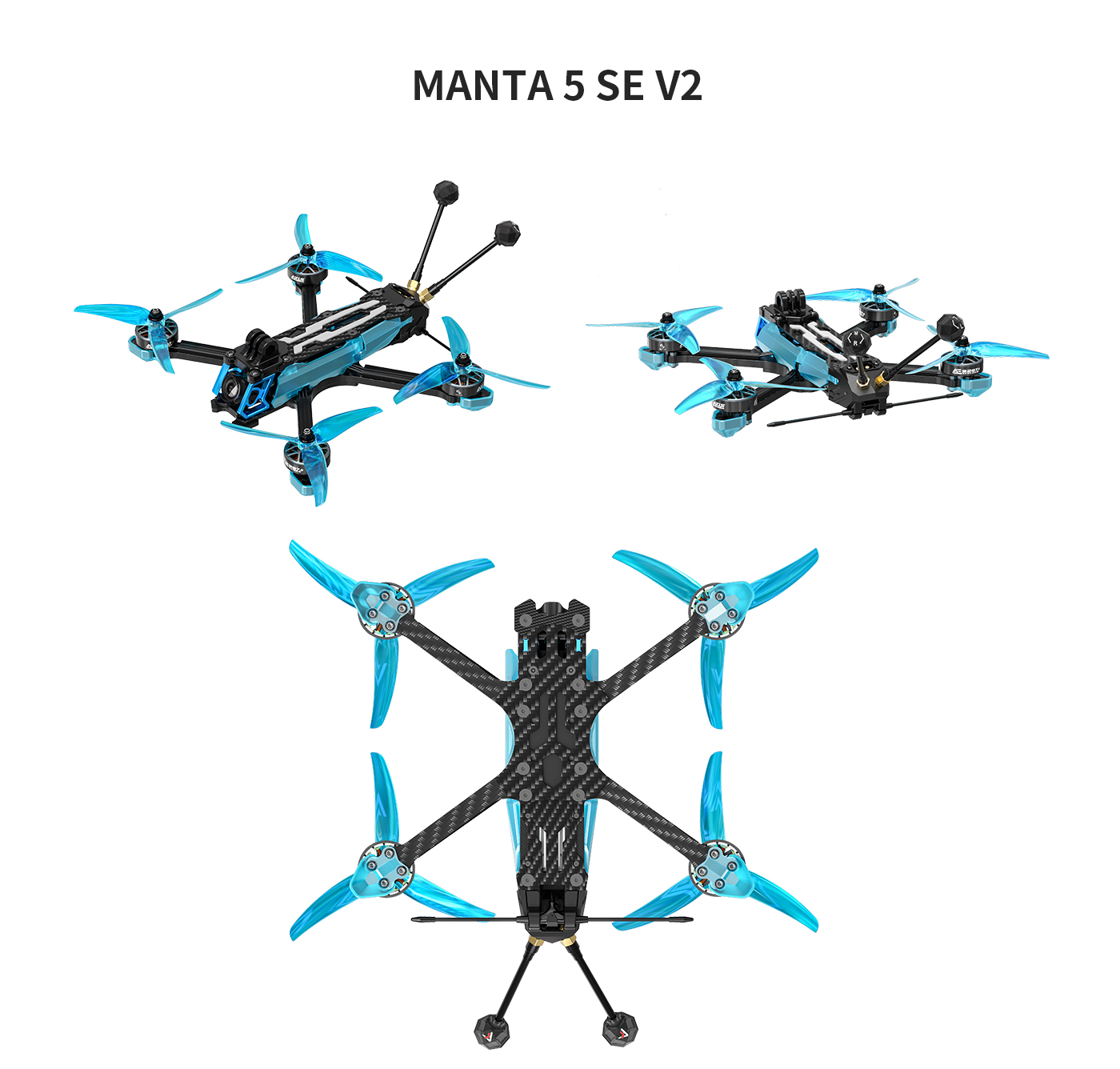 Axisflying Manta 5 SE V2 Squeshed X H743 FC Drone / Analog / DJI O4