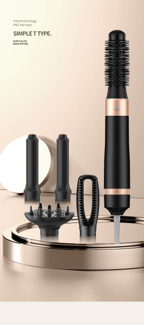 Hot Sale Factory Price Auto Twist Hair Dryer Brush Hot Air Hair Straightener Dryer Curler Curling Irons 5 in 1 Hair Styler