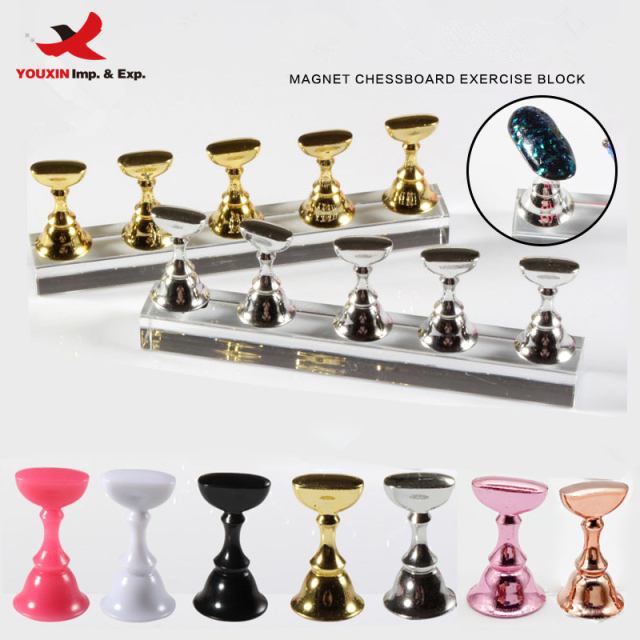 Good Quality Nail Polish Display Tool Tips Practice Stand Nail Art Magnetic Nail Tip Holder for women/girl