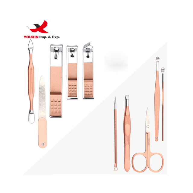 Free Sample Good Quality Nail Clipper Set Professional Portable Remover Cutter Nipper Clipper Kits Beauty Manicure Set