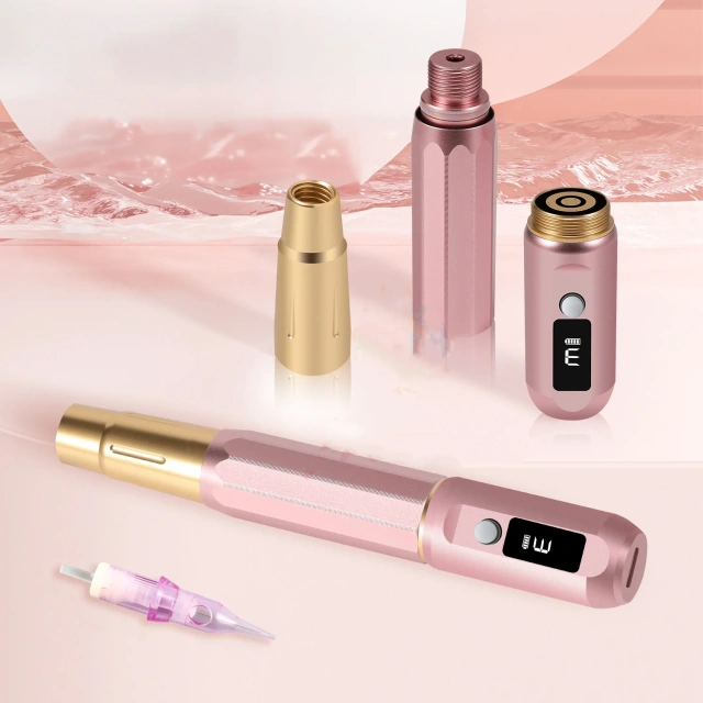 Digital Display Electric Tattoo Gun Battery Wireless Rotary Tattoo Machine Pen For Eyebrow Lip