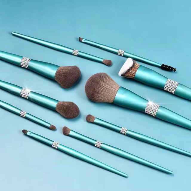 Wholesale Custom 10-Piece Makeup Brush Set Professional Soft Synthetic Hair Private Label Makeup Brush