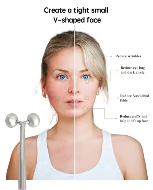 beauty 3d face ice stick facial massage roller for facial energy contour facial roller