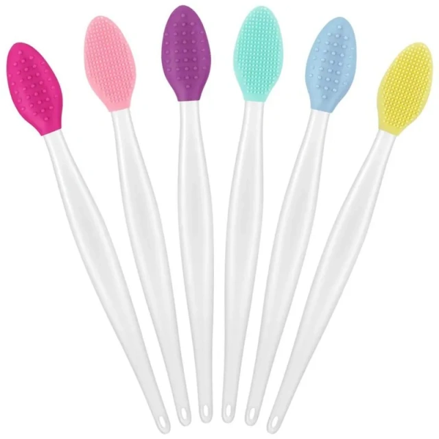 Wholesale FENGFLY Nose Clean Lip Brush Tool Scrub Brush Beauty Skin Care Double-Sided Silicone Brush Blackhead Removal Exfoliati