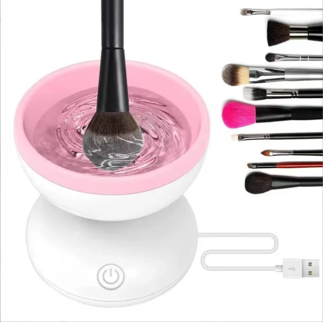 wholesale Electric Makeup Brush Cleaner Machine Portable Automatic USB Cosmetic Brush Cleaner