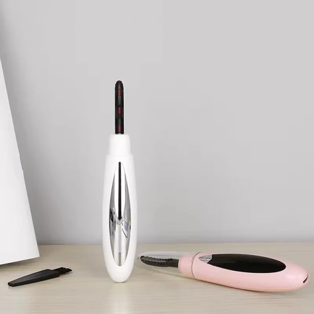 Heated Eyelash Curler USB Rechargeable with 3 Temperature Settings Electric Heated Tool for False Lashes