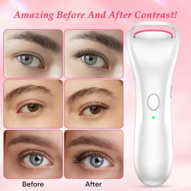 private label mini smart electric eyelash curler tool set plastic natural heated eyelash curler Electric HeatedPlasticMini
