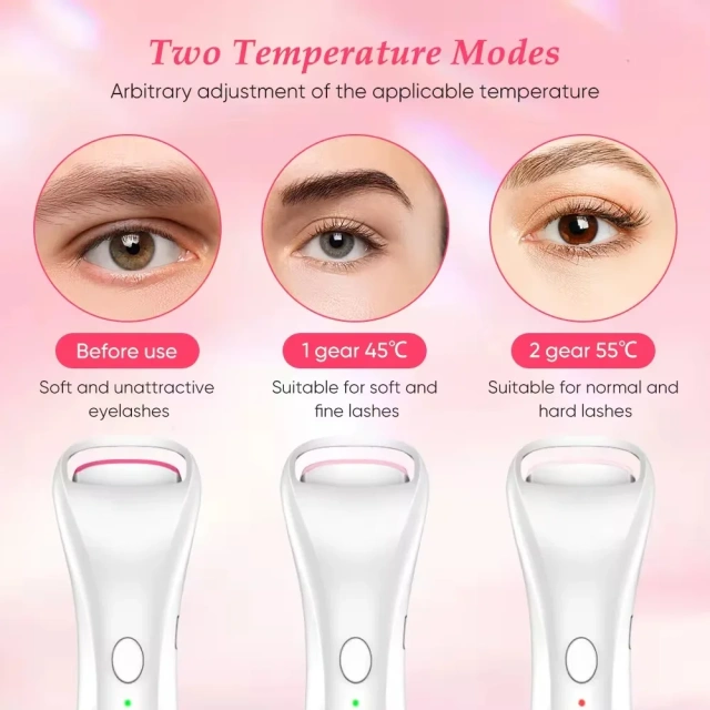 private label mini smart electric eyelash curler tool set plastic natural heated eyelash curler Electric HeatedPlasticMini
