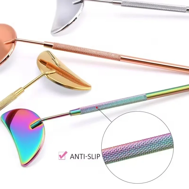 wholesale Lash Mirror, Stainless Steel Makeup Mirror, Eyelash Extensions Accessories for Lash Extension Supplies