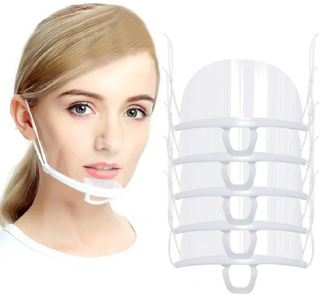 Tattoo Accessories Breathable Anti-fog Disposable Transparent Face Mask For Hotel Restaurant Spas Beauty Salons Tattoo Artist