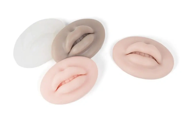 5D Lips Practice Silicone Skin Solid Fake Lip Permanent soft Mouth Durable Reusable Multipurpose for Training Accessories 5 sold