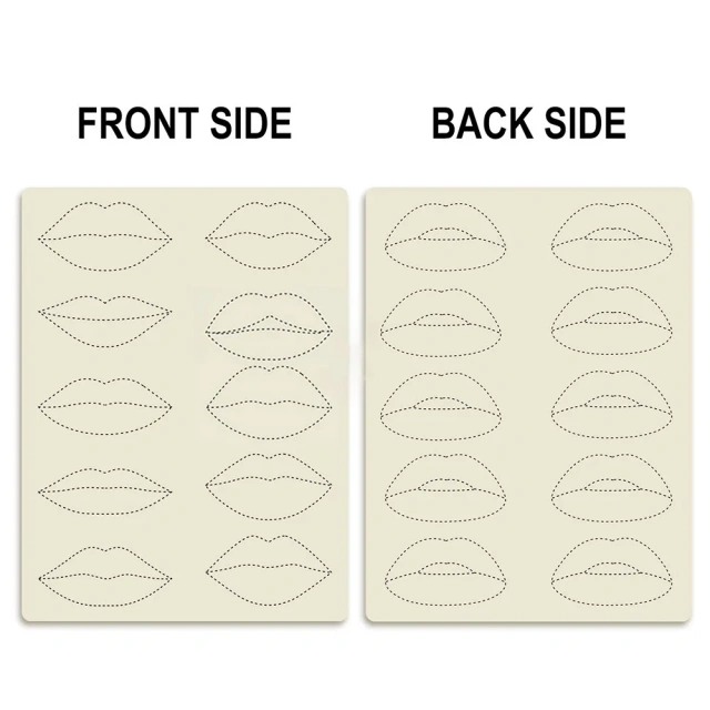 Semi-permanent Tattoo Practice Skin 3D Stereoscopic Lip Silicone Practice Skin Lip Model Skin Tattoo Supplies