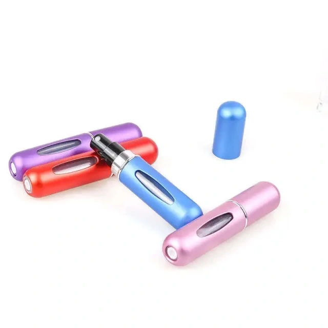 5ml Perfume Atomizer Portable Container For Cosmetics Traveling Mini Aluminum Spray alcochol Empty Refillable Empty Bottle