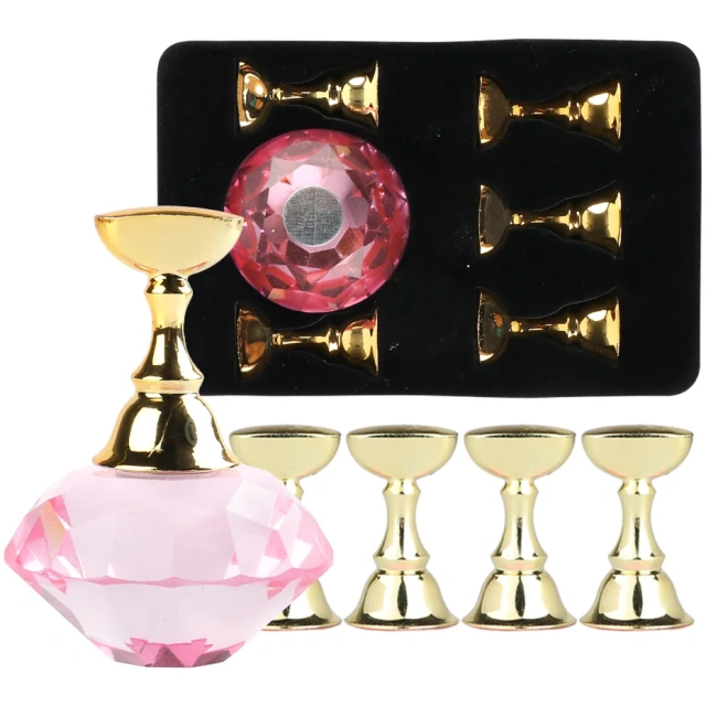Nail Supplier Manicure Tools Crystal Magnetic Nail Holder Practice Training Display False