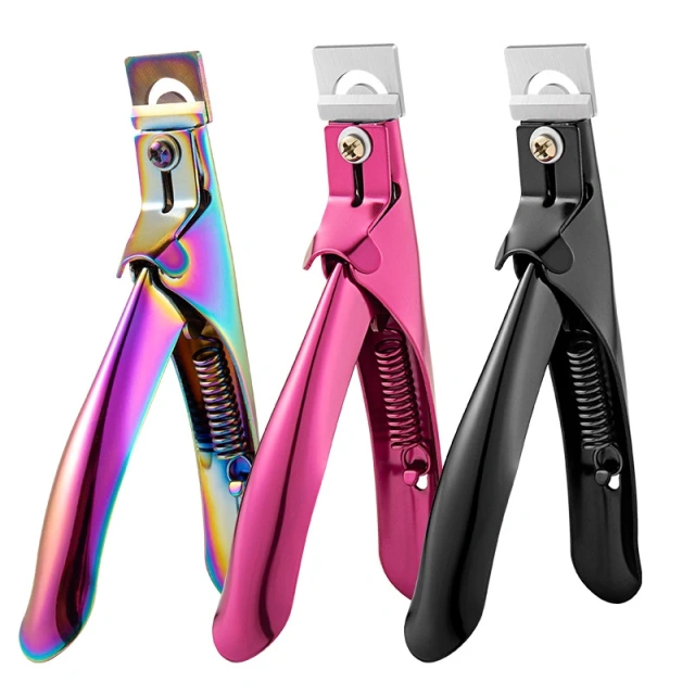Professional Nail Art Tools U-shaped Stainless Steel French Nail Artificial False Nail Tip Cutters Clipper Trimmer Manicure