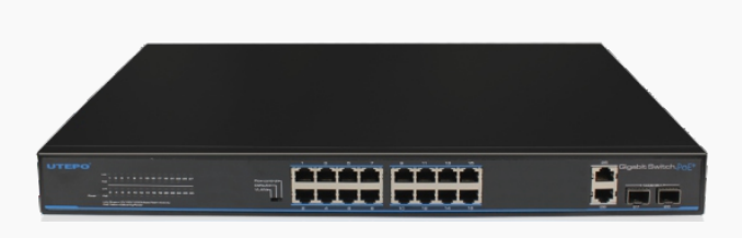16-Port/24-Port Gigabit PoE + 2-Port Gigabit SFP + 2-Port Gigabit Copper Ethernet Switch