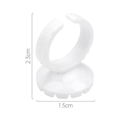100 Pcs Smart Glue Ring Holder Blooming Shaped Glue Cup Accessories