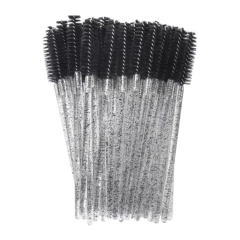 50pcs/lot Crystal Handle EyelashBrushes-Essential Accessories forEyelash extensions