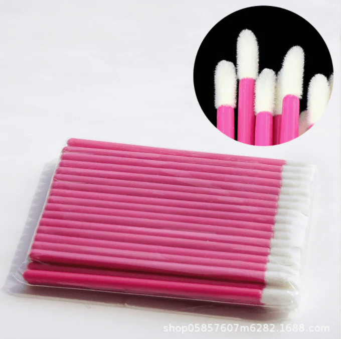 50Pcs/lot Disposable Makeup LipBrush Eyelash Cleaning CosmeticMake Up Tools Accessories