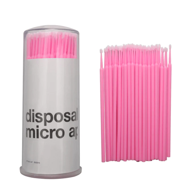 100pcs Disposable Micro Brushes for Eyelash Extensions Accessories