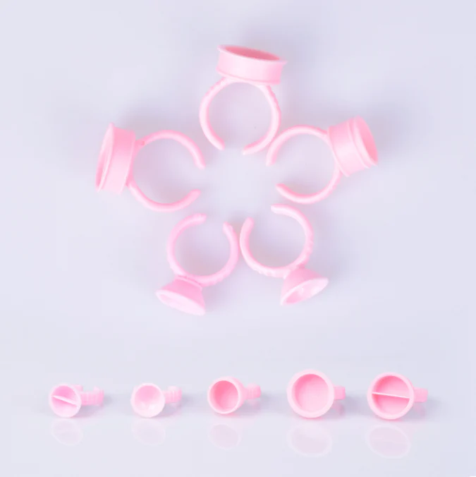 100pcs/bag Glue Ring Holder forEyelash Extensions Accessories