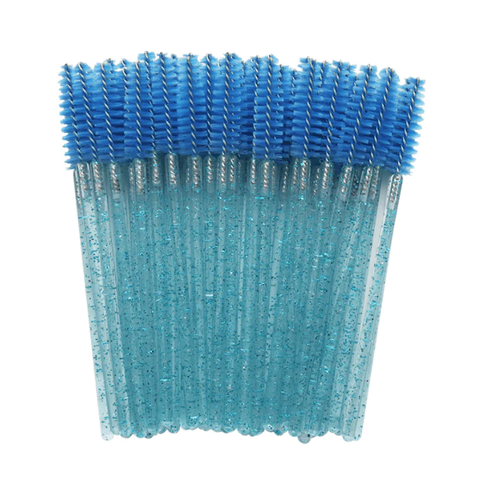 50pcs/lot Crystal Handle EyelashBrushes-Essential Accessories forEyelash extensions