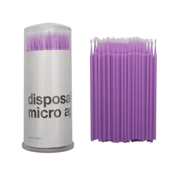 100pcs Disposable Micro Brushes for Eyelash Extensions Accessories