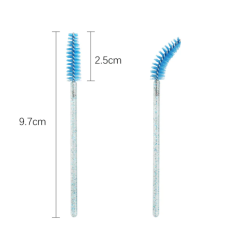 50pcs/lot Crystal Handle EyelashBrushes-Essential Accessories forEyelash extensions