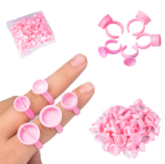 100pcs/bag Glue Ring Holder forEyelash Extensions Accessories