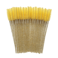 50pcs/lot Crystal Handle EyelashBrushes-Essential Accessories forEyelash extensions