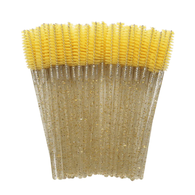 50pcs/lot Crystal Handle EyelashBrushes-Essential Accessories forEyelash extensions