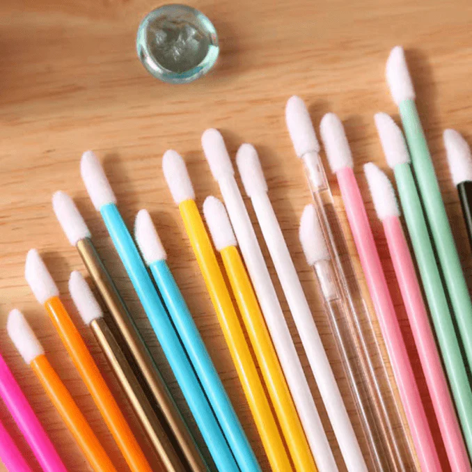 50Pcs/lot Disposable Makeup LipBrush Eyelash Cleaning CosmeticMake Up Tools Accessories
