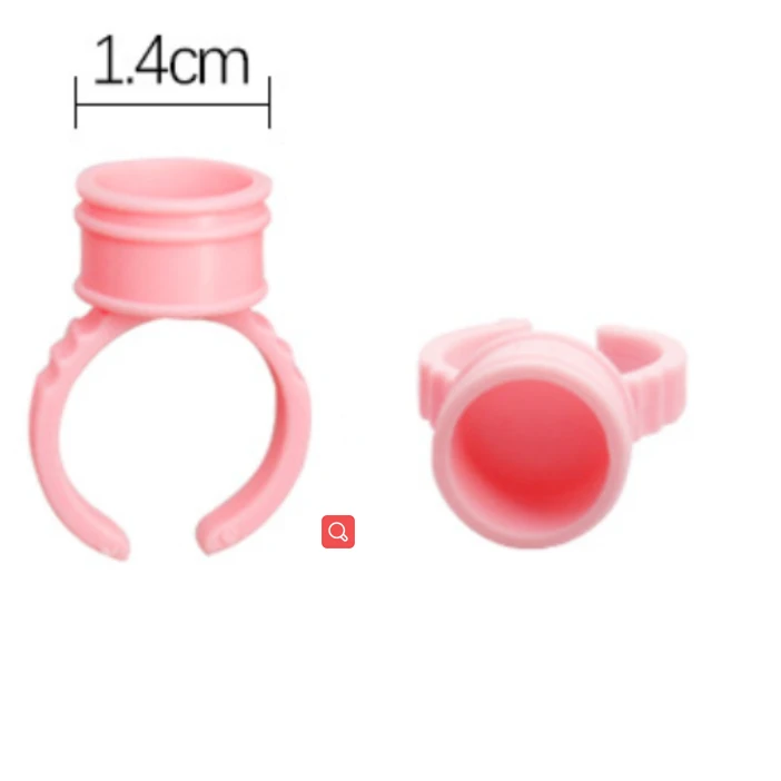 100pcs/bag Glue Ring Holder forEyelash Extensions Accessories