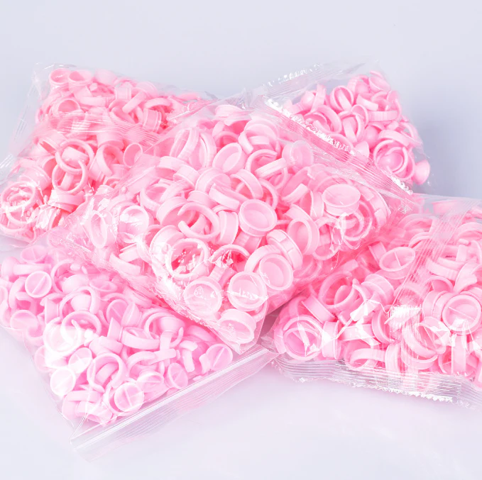 100pcs/bag Glue Ring Holder forEyelash Extensions Accessories