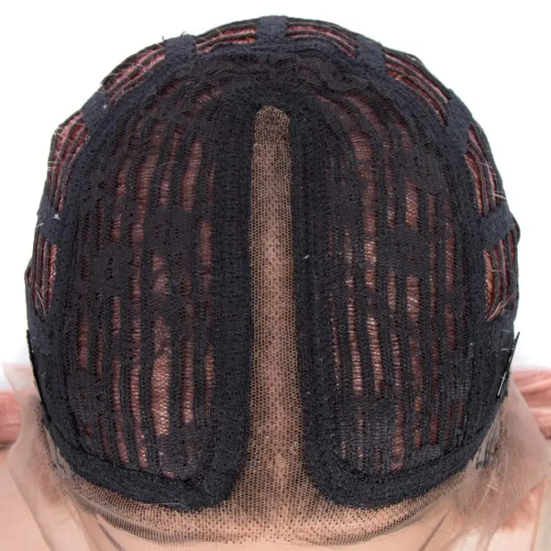 Superbar Straight Part Lace Human Hair PinkBob Wigs With Bady Hair 12inch