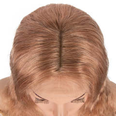 Superbar Human Hair Lace Calp Wigs Wigswith Natural Lace Hairline Body Wave Wig with BabyHair Pink Blonde Color
