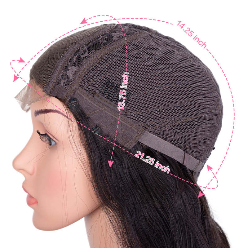 Superbar 100% Hight-quality Virgin Human HairWigs 4x4 Lace Closure Wigs Body Wave Hair Wig 150%Density Wine Red Color