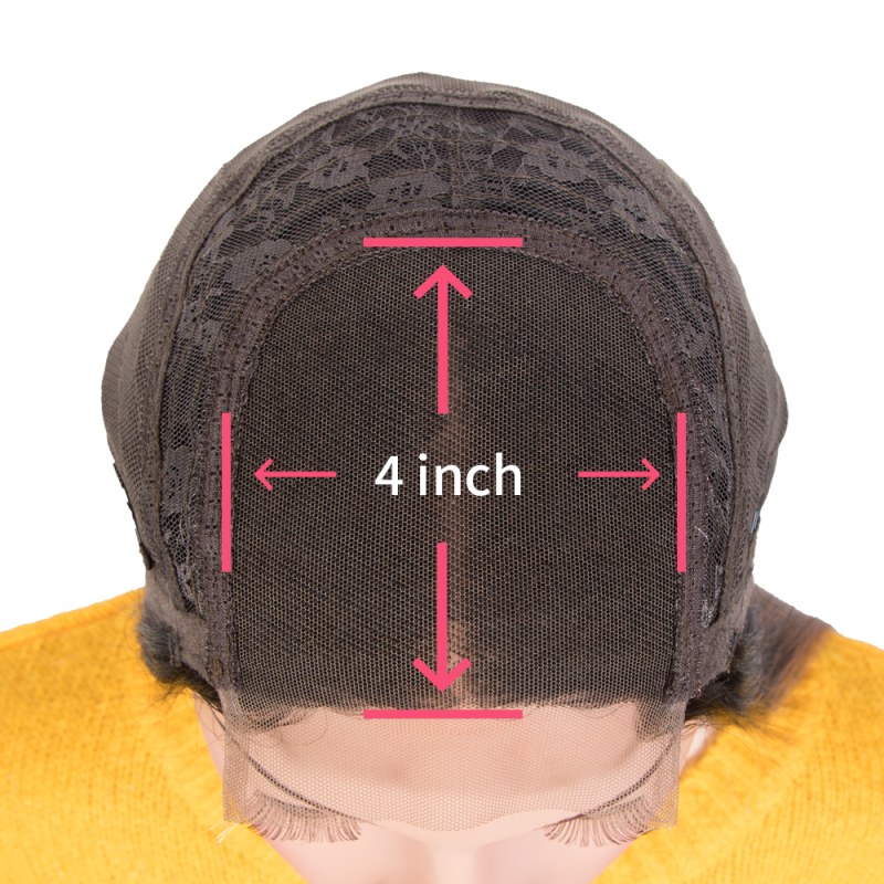 Superbar 100% Hight-quality Virgin Human HairWigs 4x4 Lace Closure Wigs Body Wave Hair Wig 150%Density Wine Red Color