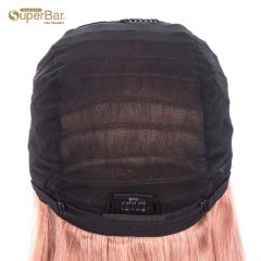 Superbar 4*4 Lace Closure Pink Straight HairWig 150% Density Colored Wigs
