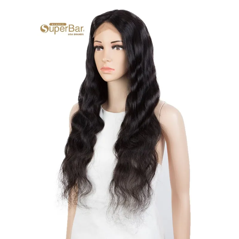 Rebecca Fashion Remy Human Hair Wigs 4x4 LaceFrontal Wigs Body Wave Hair Wig 150% Density NaturalColor