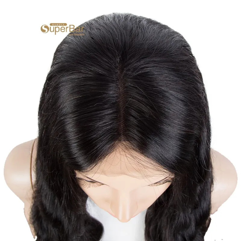 Rebecca Fashion Remy Human Hair Wigs 4x4 LaceFrontal Wigs Body Wave Hair Wig 150% Density NaturalColor