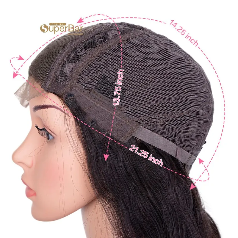 Rebecca Fashion Remy Human Hair Wigs 4x4 LaceFrontal Wigs Body Wave Hair Wig 150% Density NaturalColor